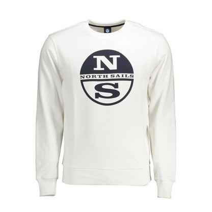 Sweatshirt Sweater by North Sails for men in cotton natural & white showcases an masterful silhouette, artfully detailed with a masterful round neckline and for a sophisticated, premium finish.