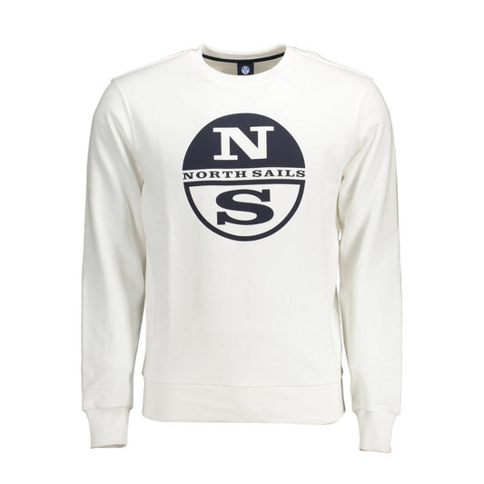 Sweatshirt Sweater by North Sails for men in cotton natural & white showcases an masterful silhouette, artfully detailed with a masterful round neckline and for a sophisticated, premium finish.