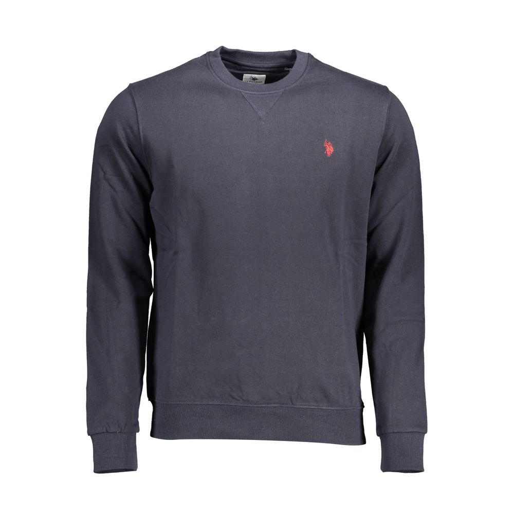Sweatshirt Sweater by U.S. POLO ASSN. for men in cotton blue features an polished silhouette, showcasing refined and a sophisticated wrap neckline for a truly polished finish.