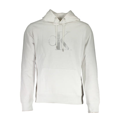 This Sweatshirt Sweater by Calvin Klein for men in organic cotton white presents a understated silhouette, featuring a sophisticated and for a understated finish.