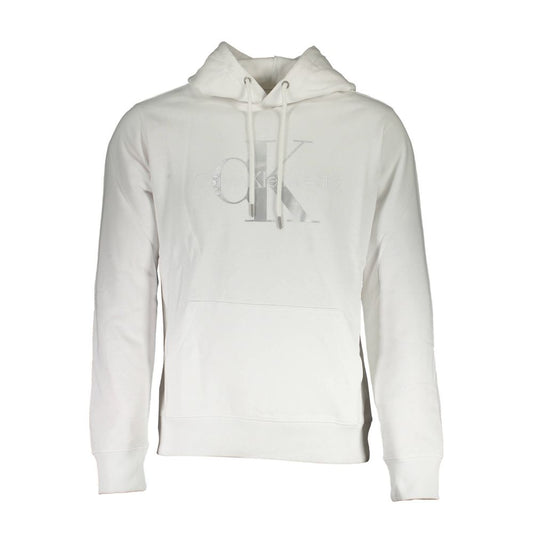 This Sweatshirt Sweater by Calvin Klein for men in organic cotton white presents a understated silhouette, featuring a sophisticated and for a understated finish.