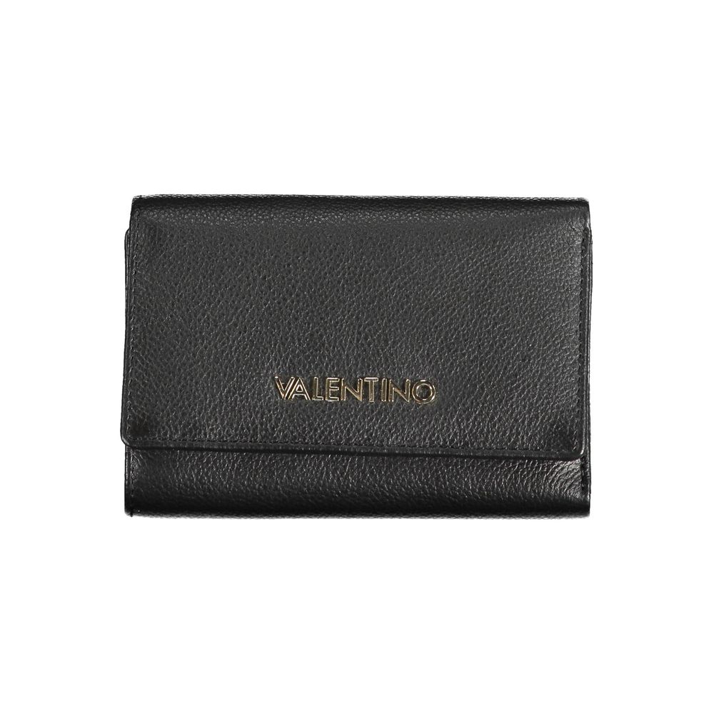 Cardholder Wallet by Mario Valentino for women in faux leather black presents a architectural silhouette from the Faux Leather Cardholder Wallet collection, showcasing architectural card-organization compact-design for a architectural finish.