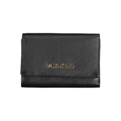 Cardholder Wallet by Mario Valentino for women in faux leather black presents a architectural silhouette from the Faux Leather Cardholder Wallet collection, showcasing architectural card-organization compact-design for a architectural finish.