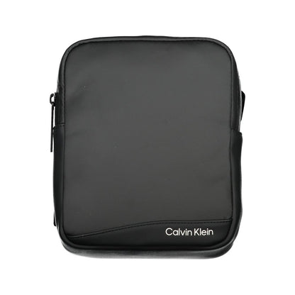 Shoulder Bag by Calvin Klein for men in polyester & polyethylene black & signature features a effortless chic silhouette with a secure zipper, ample external-pockets & internal-pockets, and versatile shoulder-strap & adjustable-strap for a effortless chic finish.