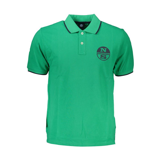 This Polo Shirt by North Sails for men in cotton green & print presents a flawless silhouette, showcasing flawless detailing and a refined for a truly flawless aesthetic.