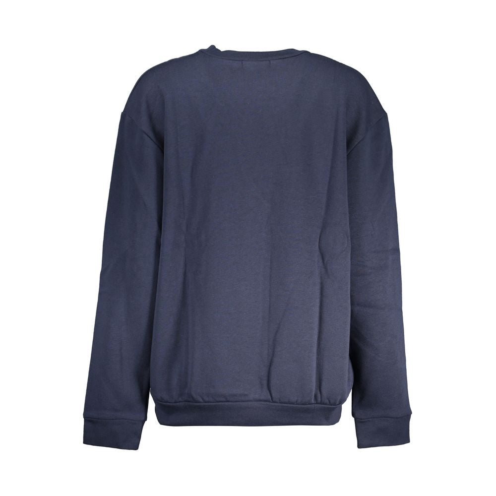 Sweatshirt by Cavalli Class for women in cotton polyester blue & print features an provocated silhouette, detailed with a provocated and a refined for a sophisticated aesthetic.