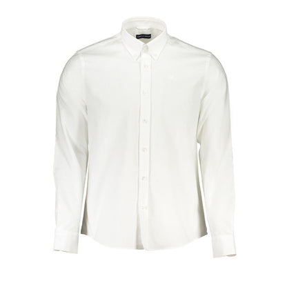 Dress Shirt by North Sails for men in organic cotton white features an polished silhouette, showcasing a sophisticated button-down-collar neckline and long-sleeve detail for a truly polished finish.