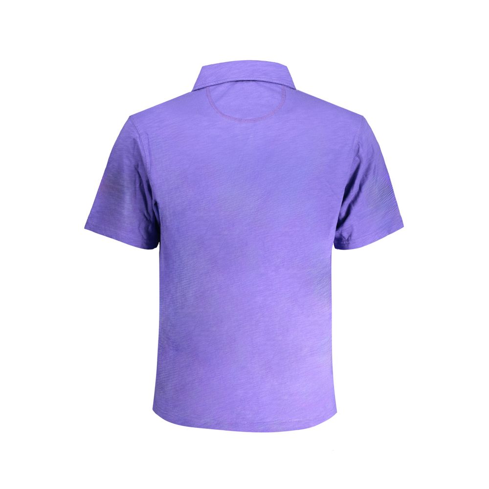 Polo Shirt by La Martina for men in cotton purple showcases a enviable silhouette, featuring a refined and for a enviable finish.