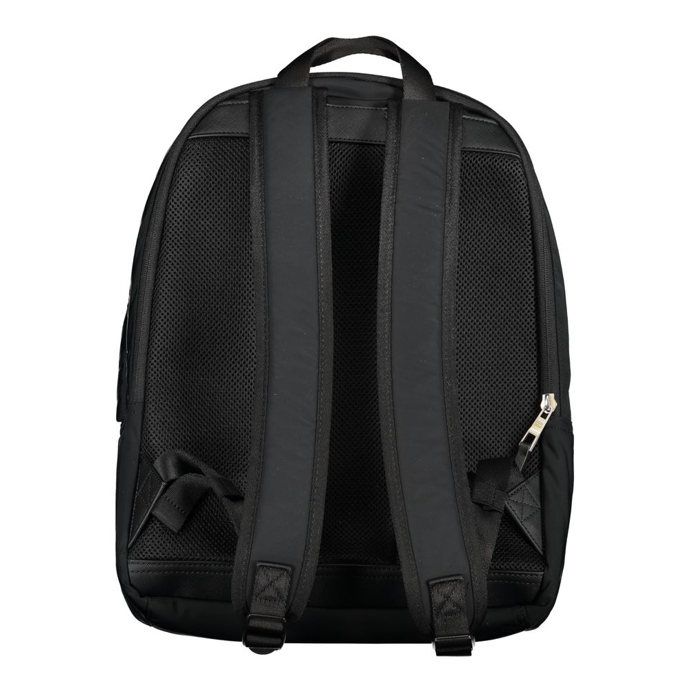 Backpack by Tommy Hilfiger for men in polyester black features an stately silhouette from the Polyester Backpack range, with a secure zipper, ample external-pockets & laptop-compartment, and versatile handle, backpack-strap & adjustable-strap.