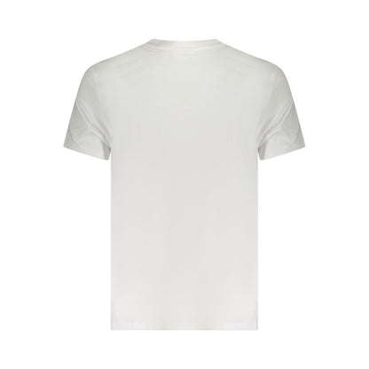 T-Shirt by Calvin Klein for men in cotton white features an edgy silhouette, meticulously detailed with a sophisticated and for a truly edgy finish.