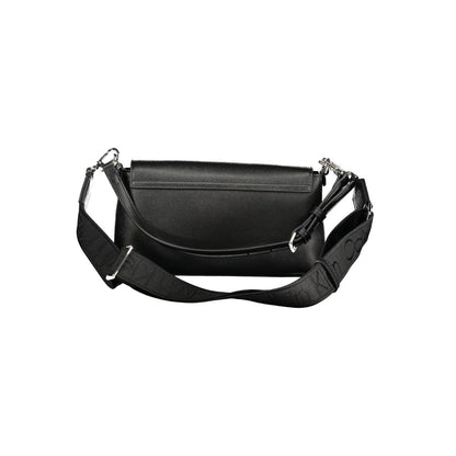 Crossbody Evening Handbag by Calvin Klein for women in polyethylene faux leather black features a exquisite silhouette, showcasing a secure and exquisite internal-pockets & cardholder with versatile crossbody-strap, shoulder-strap, adjustable-strap & handle for a exquisite finish.