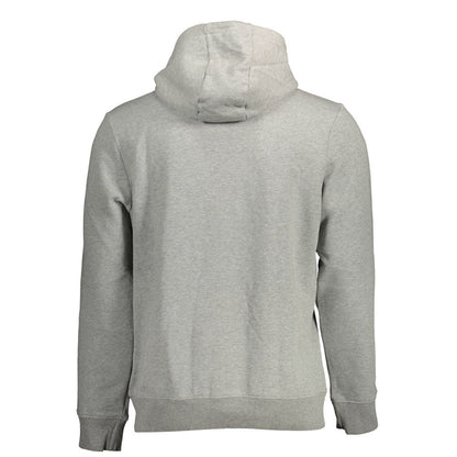 Hooded Sweatshirt Hoodie by Napapijri for men in organic cotton & polyester brown & gray features a authentic silhouette, showcasing a sophisticated and authentic detail for a refined finish.