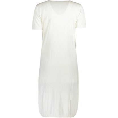 Dress by Cavalli Class for women in polyamide viscose white features an magnificent silhouette, artfully detailed with a magnificent and that flows into an magnificent short.