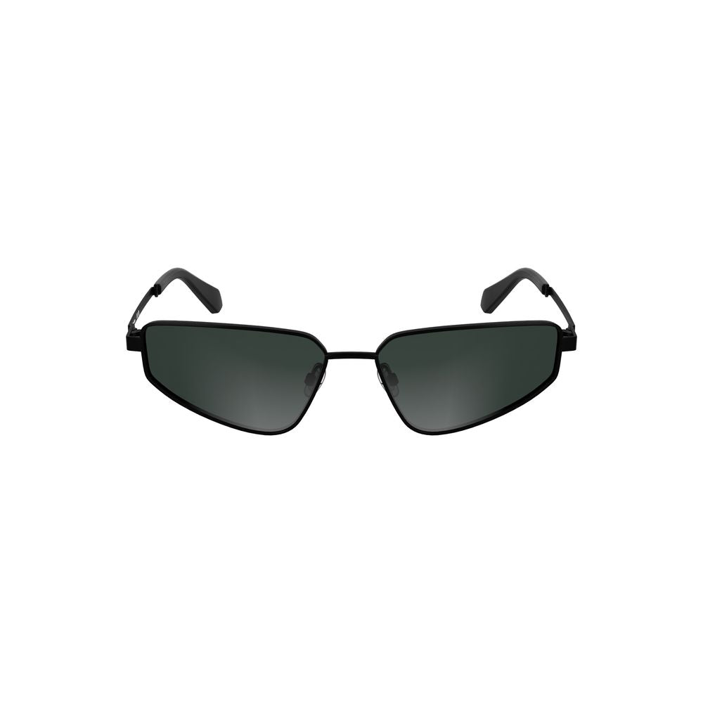 Sunglasses by Calvin Klein for women in metal and black featuring an opulent with a sophisticated black coloured frame finish and high-performance .