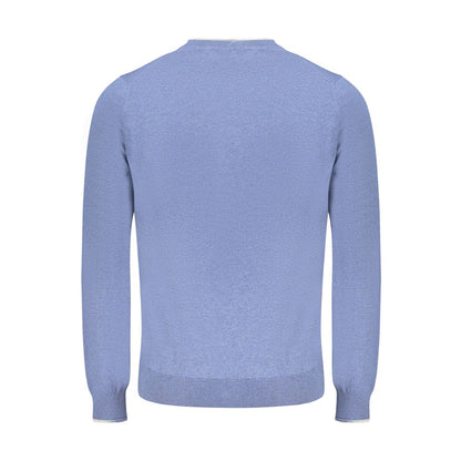 Sweater by North Sails for men in cotton blue & signature showcases an masterful silhouette, artfully detailed with a masterful and for a sophisticated, premium finish.