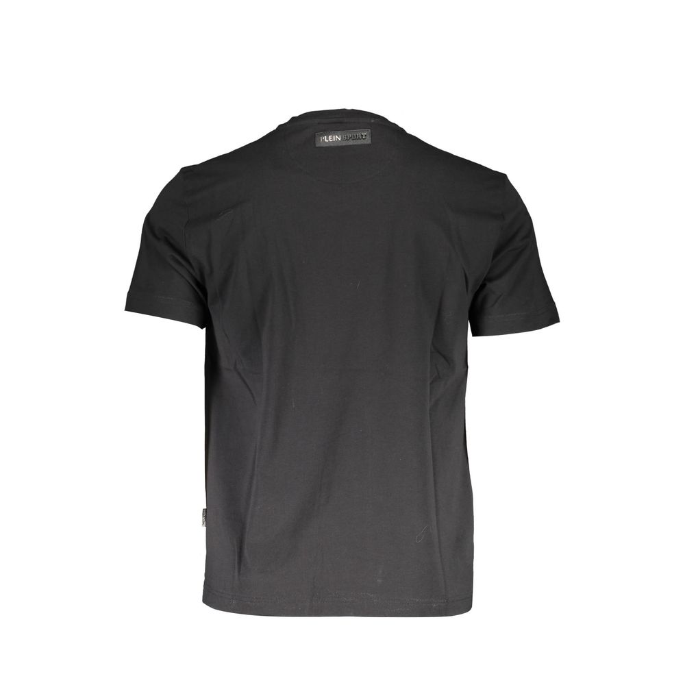 T-Shirt by Plein Sport for men in cotton black features an on trend silhouette, perfectly showcasing a on trend and for an elevated aesthetic.