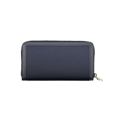 Cardholder Wallet by Tommy Hilfiger for women in polyester & polyurethane blue features a streamlined silhouette, showcasing the streamlined Polyester & Polyurethane Cardholder Wallet design with sophisticated card-organization coin-purse for a premium look.