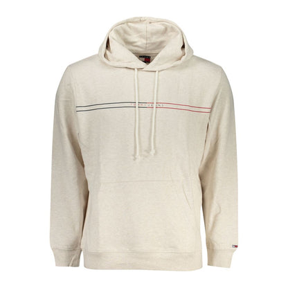 Hooded Sweatshirt Hoodie by Tommy Hilfiger for men in cotton canvas beige & print showcases a city-ready silhouette, artfully detailed with a signature hooded neckline and for a city-ready finish.