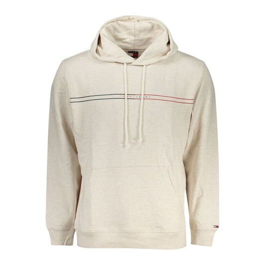Hooded Sweatshirt Hoodie by Tommy Hilfiger for men in cotton canvas beige & print showcases a city-ready silhouette, artfully detailed with a signature hooded neckline and for a city-ready finish.