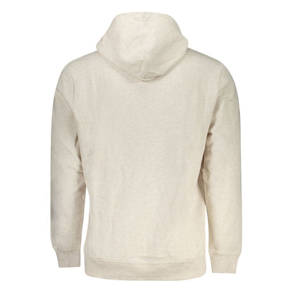 Hooded Sweatshirt Hoodie by Tommy Hilfiger for men in cotton canvas beige & print features an avant-garde silhouette, showcasing a sophisticated and detail for a truly avant-garde finish.