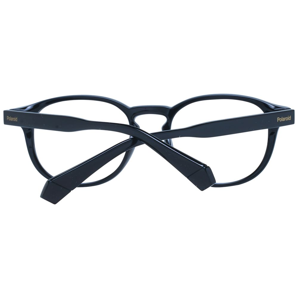Eyeglasses Frames by Polaroid for unisex in polyamide black showcases a refined full-frame frame design with a refined black coloured frame finish for a refined and sophisticated look.