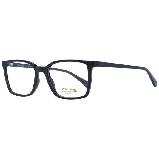 Eyeglasses Frames by Polaroid for men in polyamide and black showcases an refined full-frame frame design featuring a sophisticated black coloured frame for an refined and refined aesthetic.