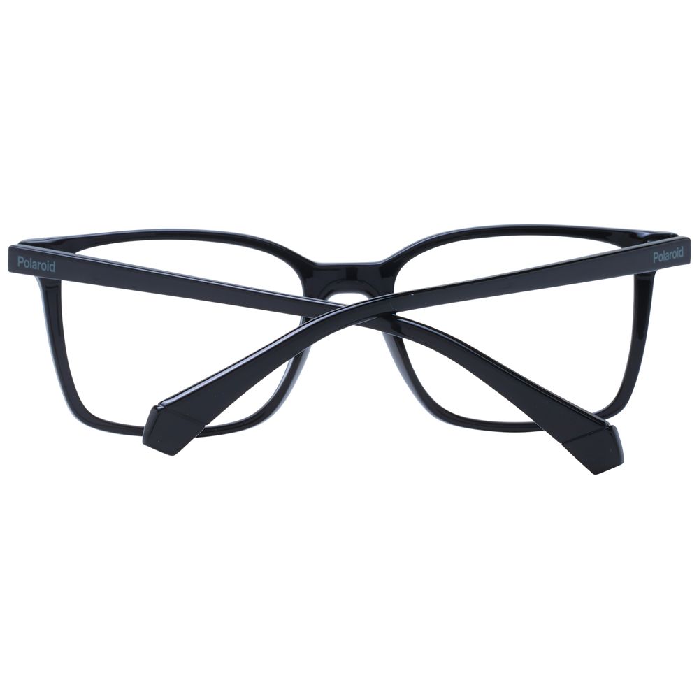 Eyeglasses Frames by Polaroid for men in polyamide black features a refined silhouette, showcasing a refined black coloured frame and full-frame frame design for a sophisticated, premium look.