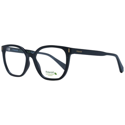 Eyeglasses Frames by Polaroid for women in polyamide black showcases a refined full-frame frame design with a refined black coloured frame finish for a refined and sophisticated look.