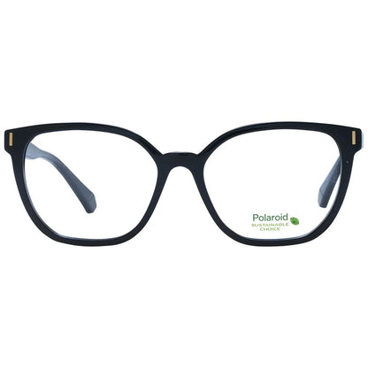 Eyeglasses Frames by Polaroid for women in polyamide black features an refined silhouette, showcasing the refined black coloured frame and sophisticated full-frame frame design.