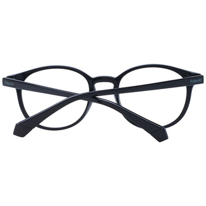 Eyeglasses Frames by Polaroid for unisex in polyamide and black showcases an refined full-frame frame design featuring a sophisticated black coloured frame for an refined and refined aesthetic.