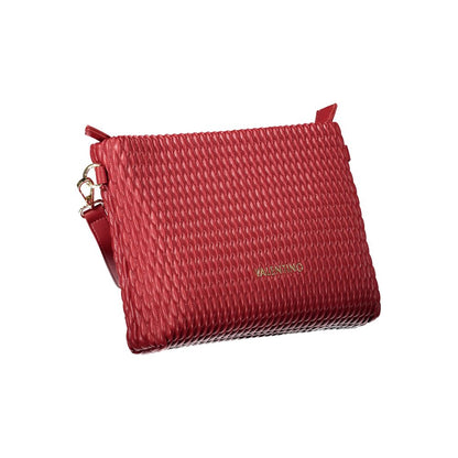 Handbag by Mario Valentino for women in polyethylene red features a refined silhouette, showcasing a secure zipper, organized internal-pockets, and versatile shoulder-strap, adjustable-strap & detachable-strap for a refined finish.