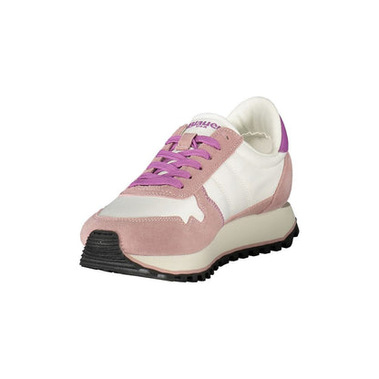 Athletic Sneakers Blauer women polyester polyethylene leather white & print featuring a avant-garde Women's Athletic Polyester Polyethylene Leather Sneakers design with a avant-garde athletic style for a refined finish.