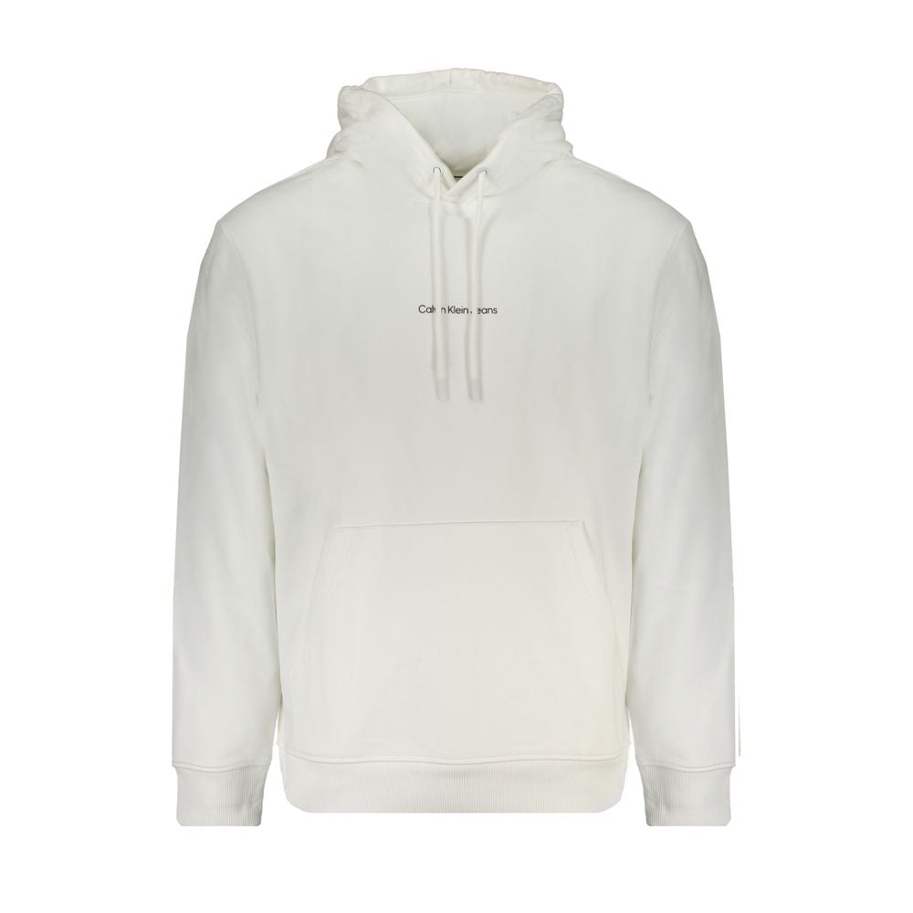 Hooded Sweater by Calvin Klein for men in cotton white showcases an masterful silhouette, artfully detailed with a masterful hooded neckline and for a sophisticated, premium finish.