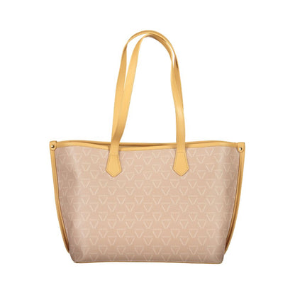 Shoulder Handbag by Mario Valentino for women in polyethylene beige features a exquisite silhouette, showcasing a secure zipper and exquisite built-in-compartments & internal-pockets with versatile shoulder-strap for a exquisite finish.
