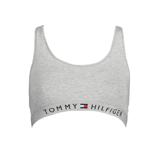 Lingerie by Tommy Hilfiger for women in stretch cotton gray showcases a discreet silhouette, artfully capturing the essence of the discreet Women's Stretch Cotton Lingerie design for a sophisticated look.