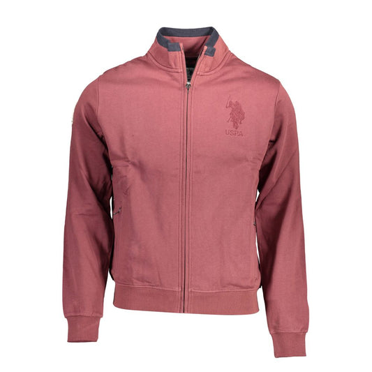 Sweatshirt Sweater by U.S. POLO ASSN. for men in cotton purple features an polished silhouette, showcasing refined long-sleeve and a sophisticated for a truly polished finish.