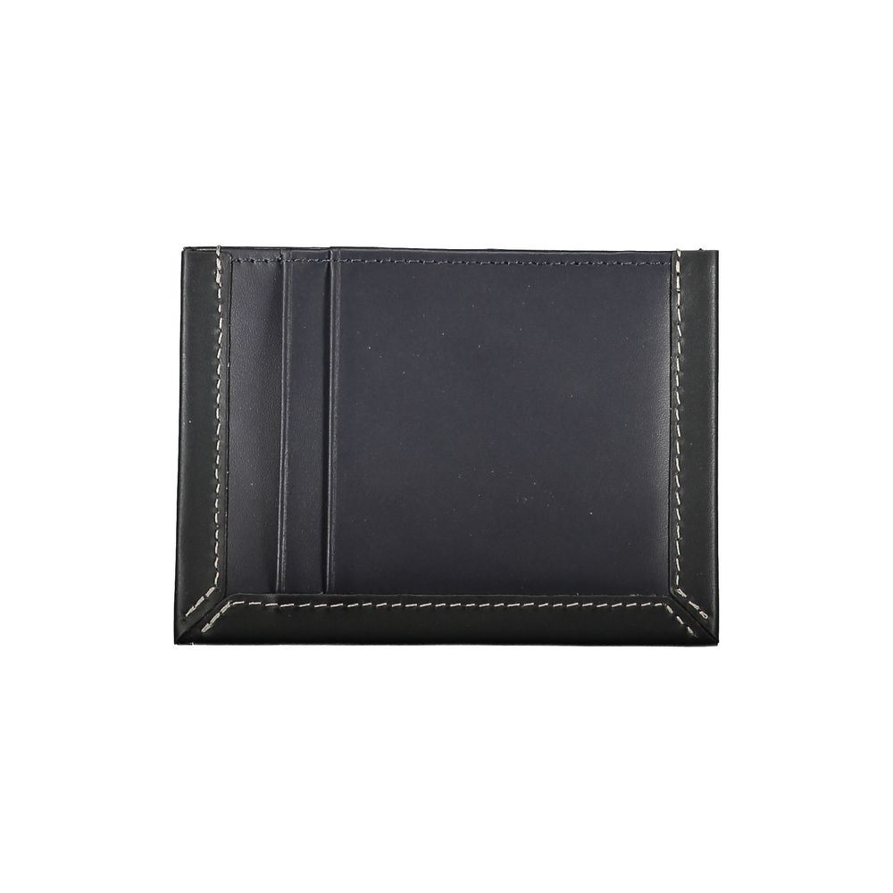 Cardholder Wallet by Tommy Hilfiger for men in leather blue presents a refined silhouette, artfully capturing the essence of the Leather Cardholder Wallet design with sophisticated card-organization compact-design for a refined look.