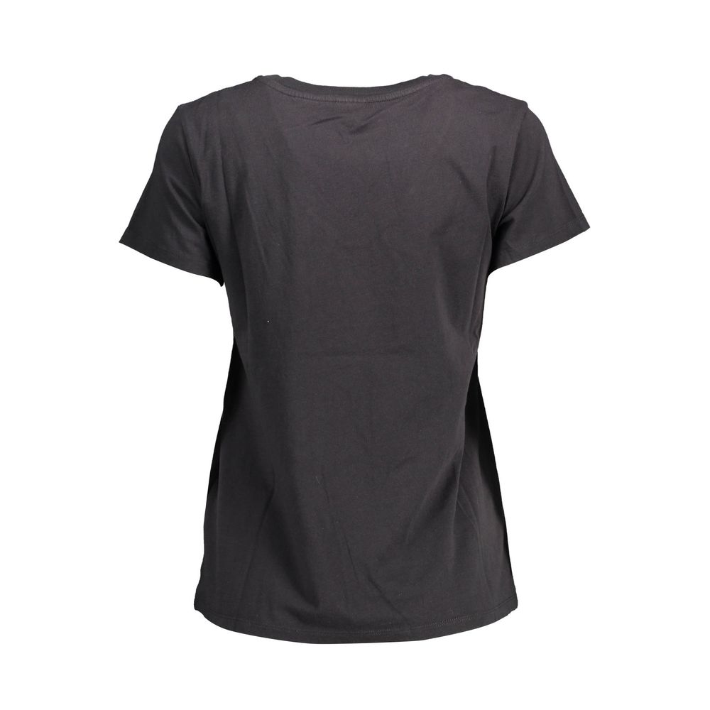 Levi's City Essence Women's Short-Sleeve V Neck Organic Cotton T-Shirt - Black