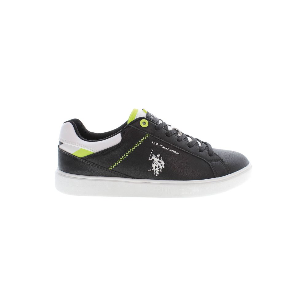 Sneakers by U.S. POLO ASSN. for men in polyester & polyethylene black & signature features an sumptuous silhouette, showcasing the premium Men's Casual Polyester & Polyethylene Sneakers in a sumptuous casual style that offers a sumptuous finish for refined style.