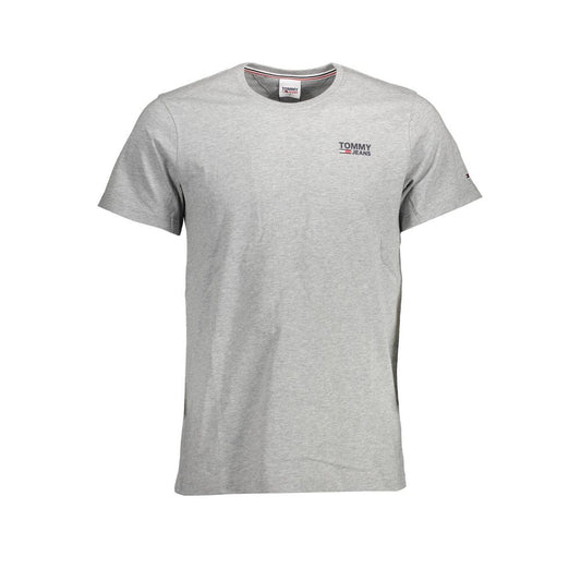 T-Shirt by Tommy Hilfiger for men in organic cotton brown, gray & print features an edgy silhouette, meticulously detailed with a sophisticated and crew neckline for a truly edgy finish.