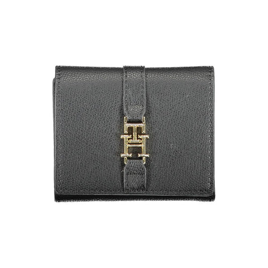 Cardholder Wallet by Tommy Hilfiger for women in polyethylene black presents a refined silhouette, artfully capturing the essence of the Polyethylene Cardholder Wallet design with sophisticated card-organization coin-purse for a refined look.