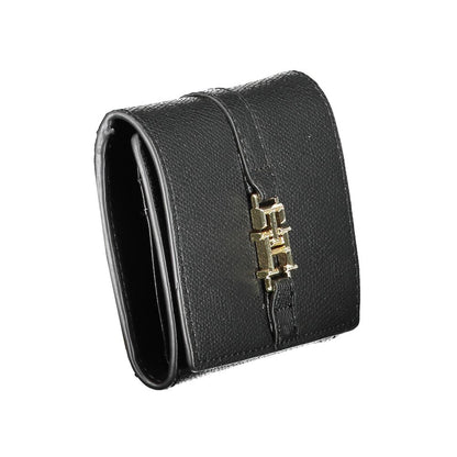 Cardholder Wallet by Tommy Hilfiger for women in polyethylene black presents a streamlined silhouette, showcasing the sophisticated design of the Polyethylene Cardholder Wallet collection with functional card-organization coin-purse.