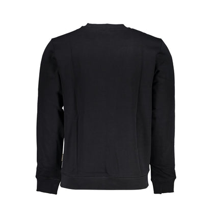 Sweater by Napapijri for men in cotton polyester black features an polished silhouette, showcasing refined and a sophisticated crew neckline for a truly polished finish.