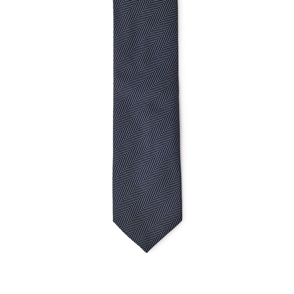 Necktie by Jil Sander for men in silk blue, print & striped features a sun-drenched silhouette, showcasing the sun-drenched design of this Silk Necktie with a sun-drenched finish.