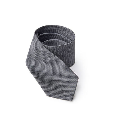 Necktie by Jil Sander for men in silk gray & jacquard features a sun-drenched silhouette, showcasing the sun-drenched design of this Silk Necktie with a sun-drenched finish.