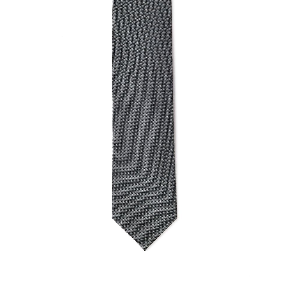 Necktie by Jil Sander for men in silk gray & jacquard features a distinguished silhouette, perfectly showcasing the distinguished details of Silk Necktie.