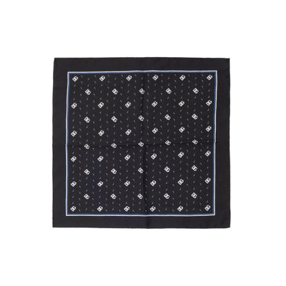Handkerchief by Dolce & Gabbana for men in silk twill black & print features a effortless chic silhouette, artfully capturing the essence of the effortless chic Silk Twill Handkerchief design for a sophisticated look.
