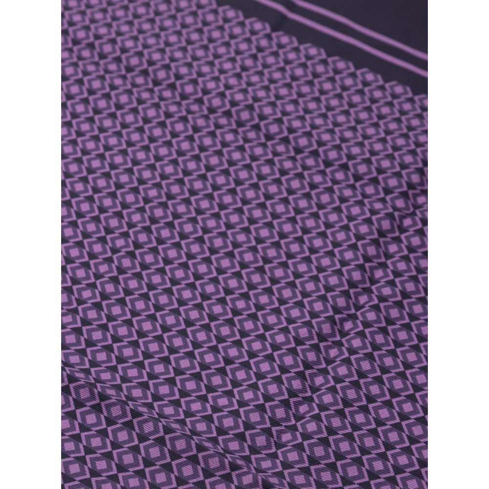 Handkerchief by Dolce & Gabbana for men in silk twill purple & print features a refined silhouette, showcasing the refined Silk Twill Handkerchief design with a refined refined finish.