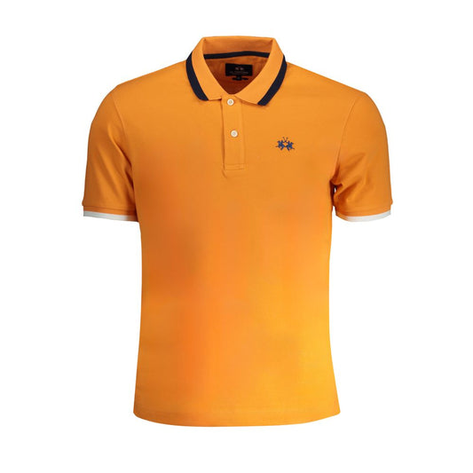Polo Shirt by La Martina for men in cotton orange features a eye catching silhouette, showcasing a refined and for a eye catching finish.