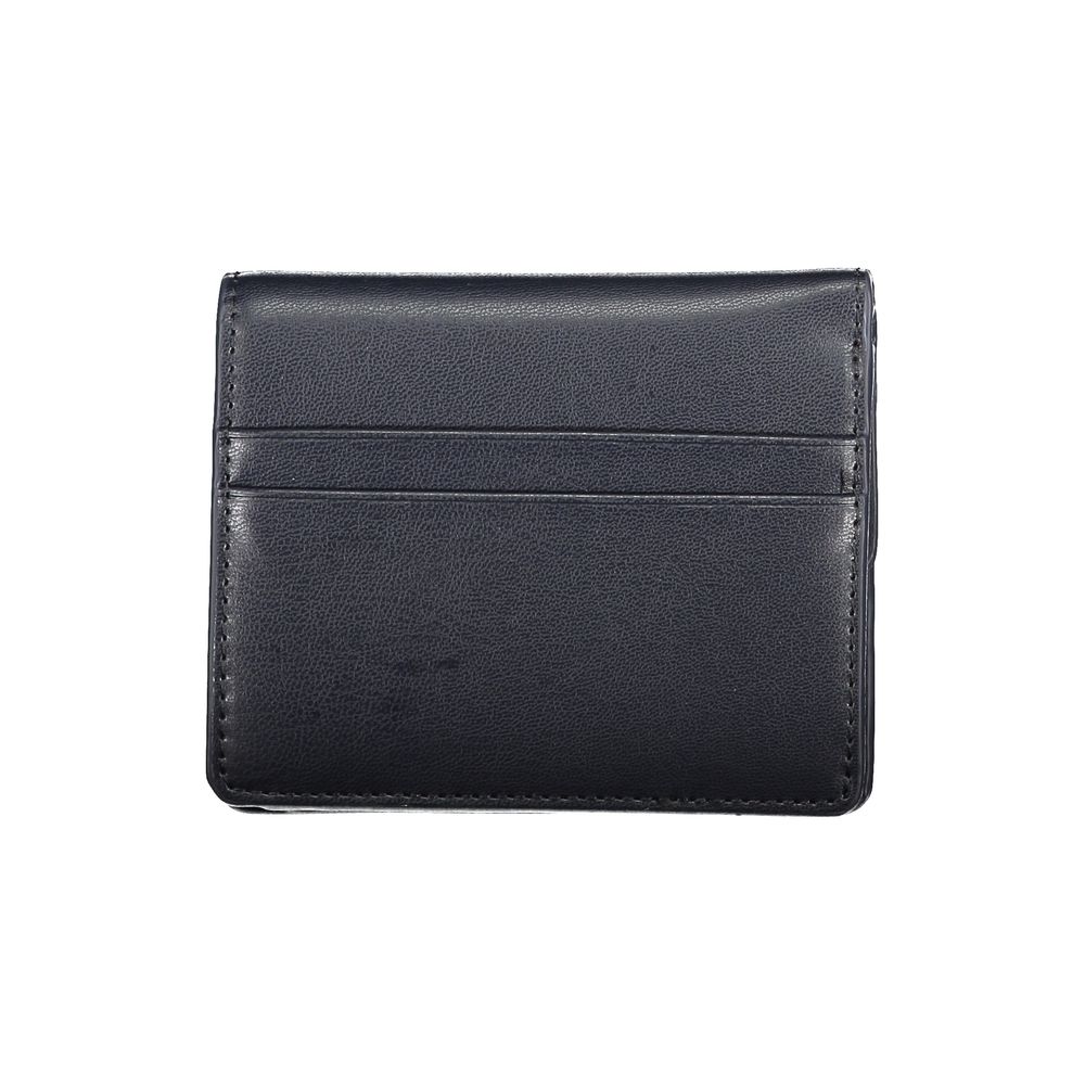Wallet by Tommy Hilfiger for women in polyethylene blue showcases a discerning silhouette, artfully capturing the essence of Polyethylene Wallet with its functional coin-purse.